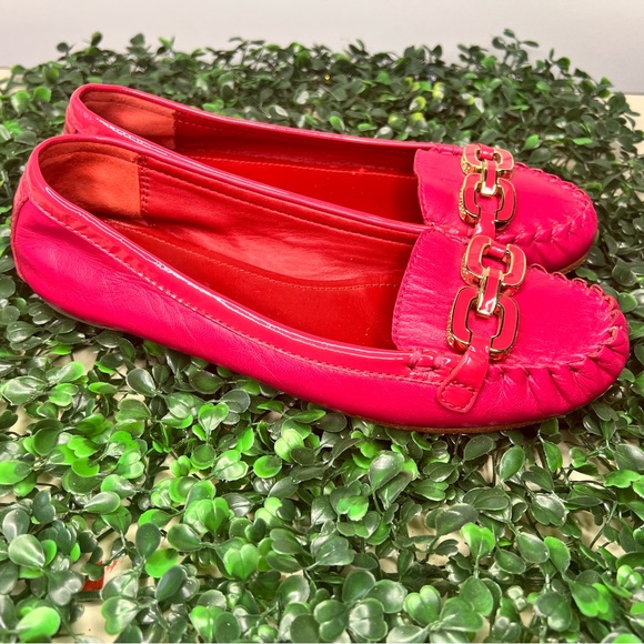 Coach Women's Pink Loafers with Gold Accents, Size: 6.5 - Picture 7 of 10
